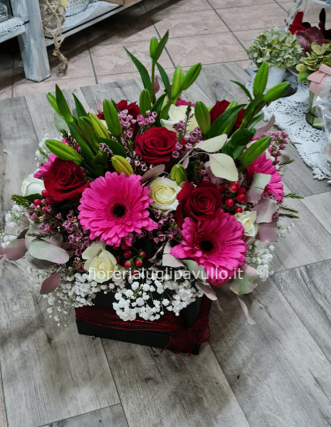 flowers box grande con fiori misti
